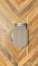 Load image into Gallery viewer, 12oz Sublimation Clear or Frosted Glass Mason Jar