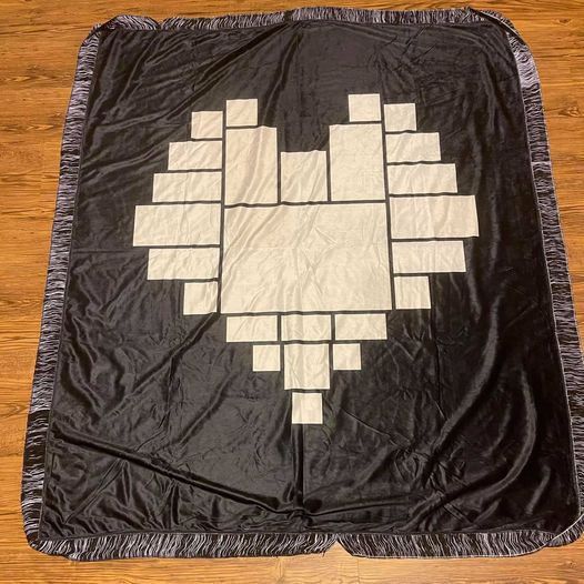 25 Panels Sublimation Heart Blanket