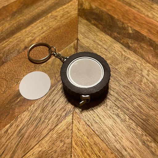 Mini Measurements Tape Keychain