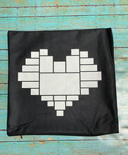 Load image into Gallery viewer, One Side Sublimation Heart Pillow cover
