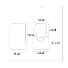 Load image into Gallery viewer, White Blank Memory Foam Bathroom Mats Set of 3 for Sublimation
