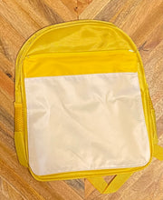 Load image into Gallery viewer, Kids Back Pack With  Removable Sublimation Patch
