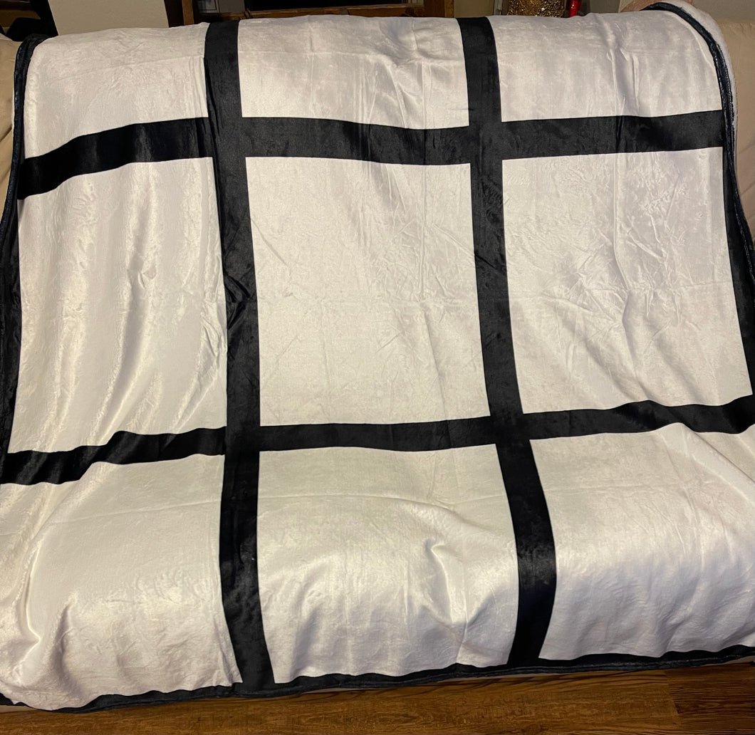 9 Panel Sublimation Blankets Without Tassels