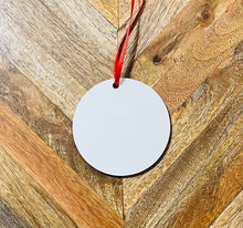 Load image into Gallery viewer, Christmas MDF Double Sided Ornaments
